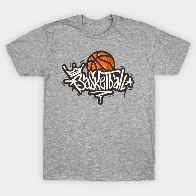 Basketball Graffiti Art T-Shirt by machmigo